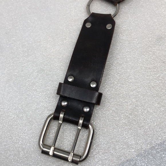 HIPWear Belt Brown Perferated Segmented Italian Leather Size Medium - Picture 7 of 17